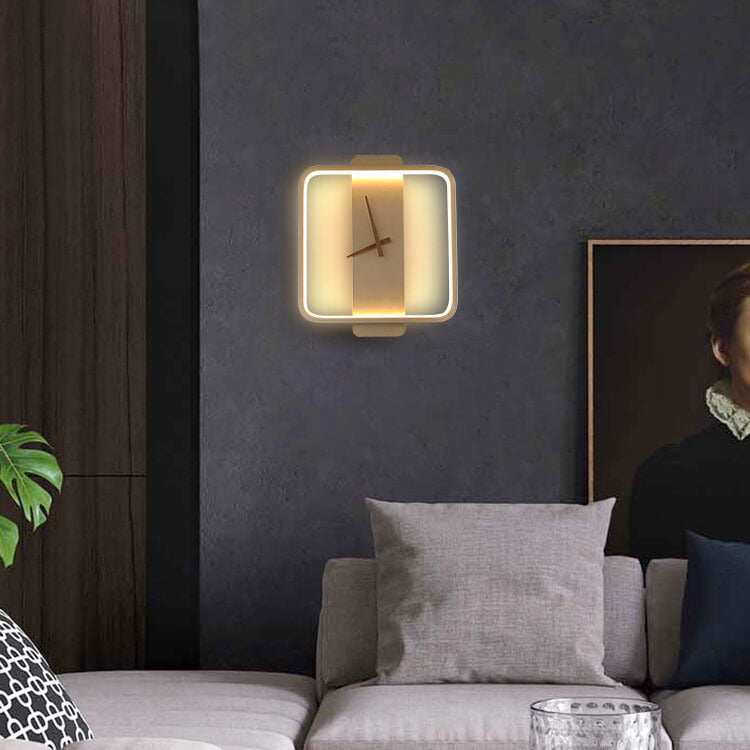 Luxe Klokvormige LED Wandlamp Goud Zwart – Modern Design voor Binnen met Energiezuinige Verlichting 8