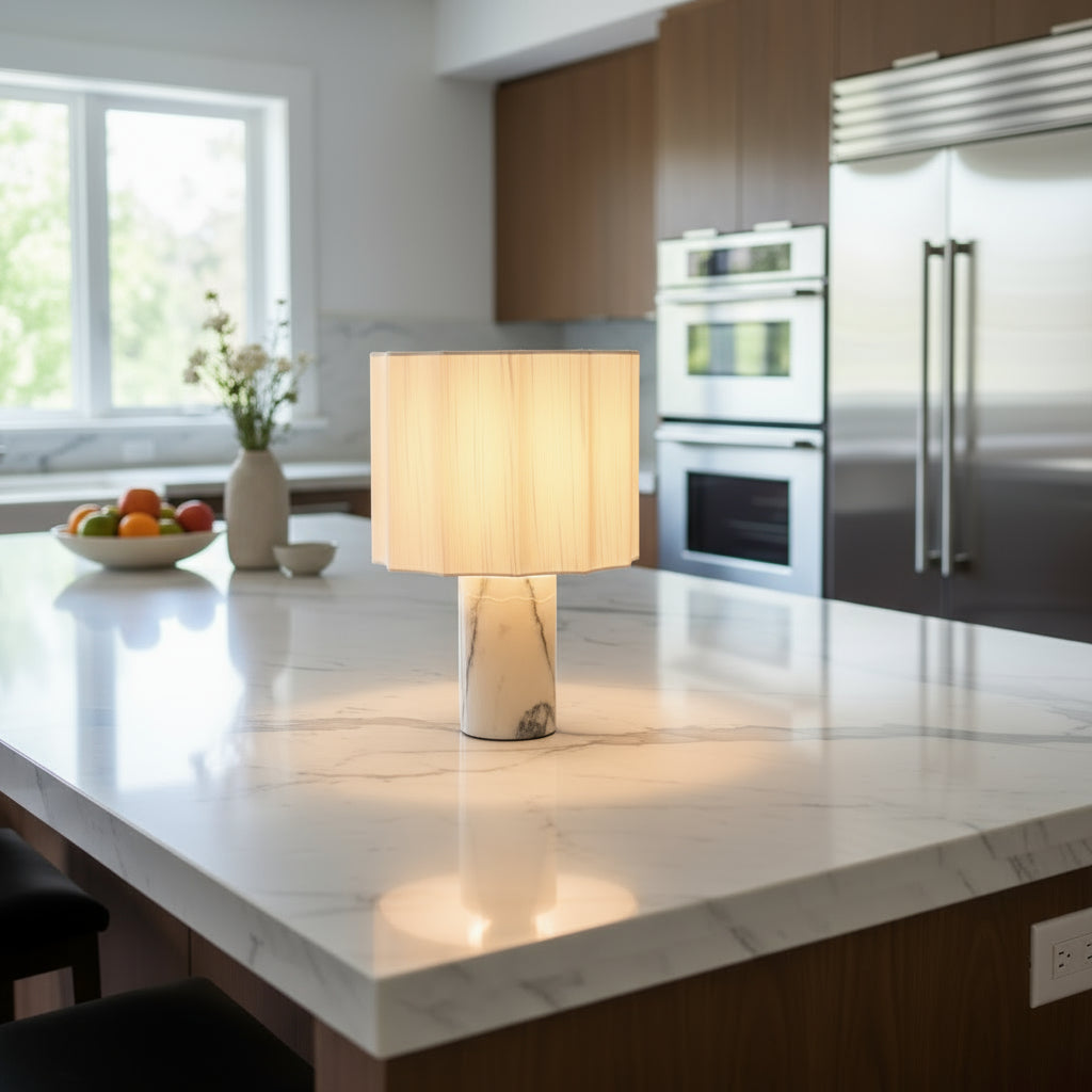 Marmeren Oplaadbare Tafellamp met LED Verlichting – Minimalistisch Ontwerp voor Elegant Interieur 5