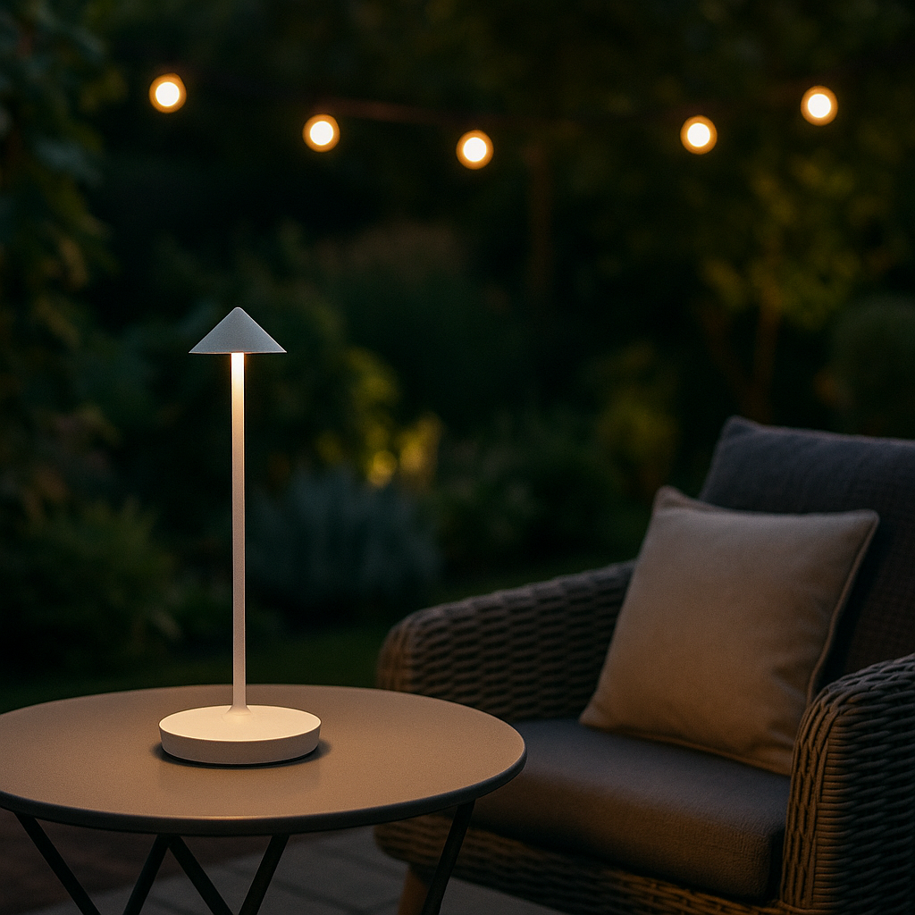 Minimalistische Dimbare Oplaadbare Tafellamp – Draadloze Waterdichte Verlichting voor Binnen en Buiten 2
