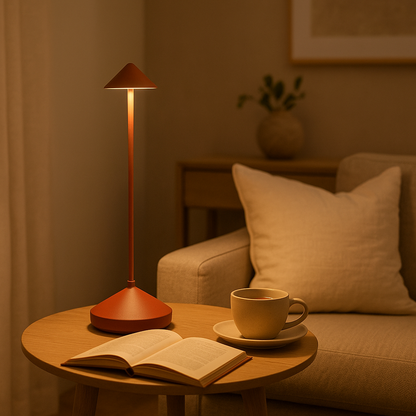 Minimalistische Dimbare Oplaadbare Tafellamp – Draadloze Waterdichte Verlichting voor Binnen en Buiten 4