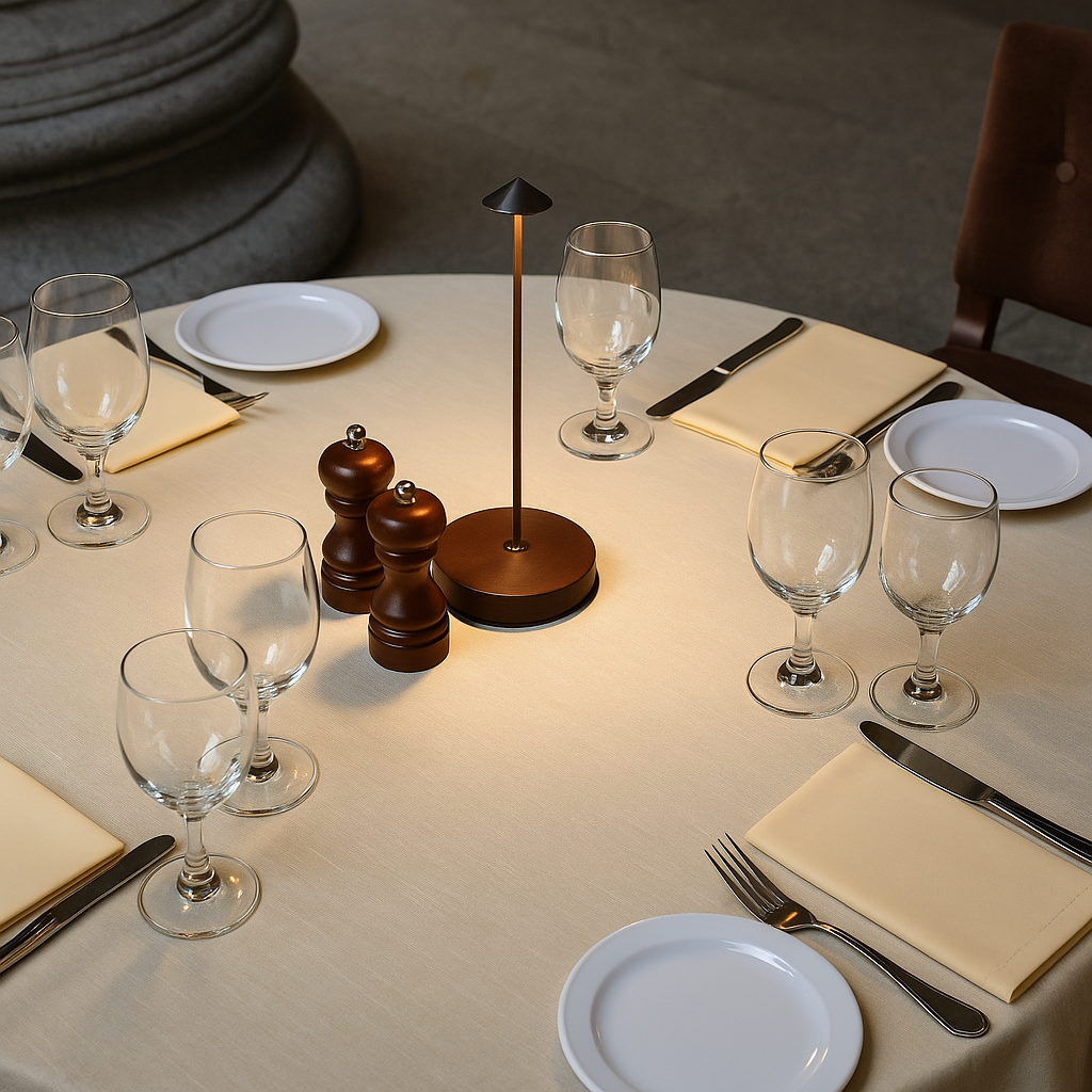 Minimalistische Dimbare Oplaadbare Tafellamp – Draadloze Waterdichte Verlichting voor Binnen en Buiten 7