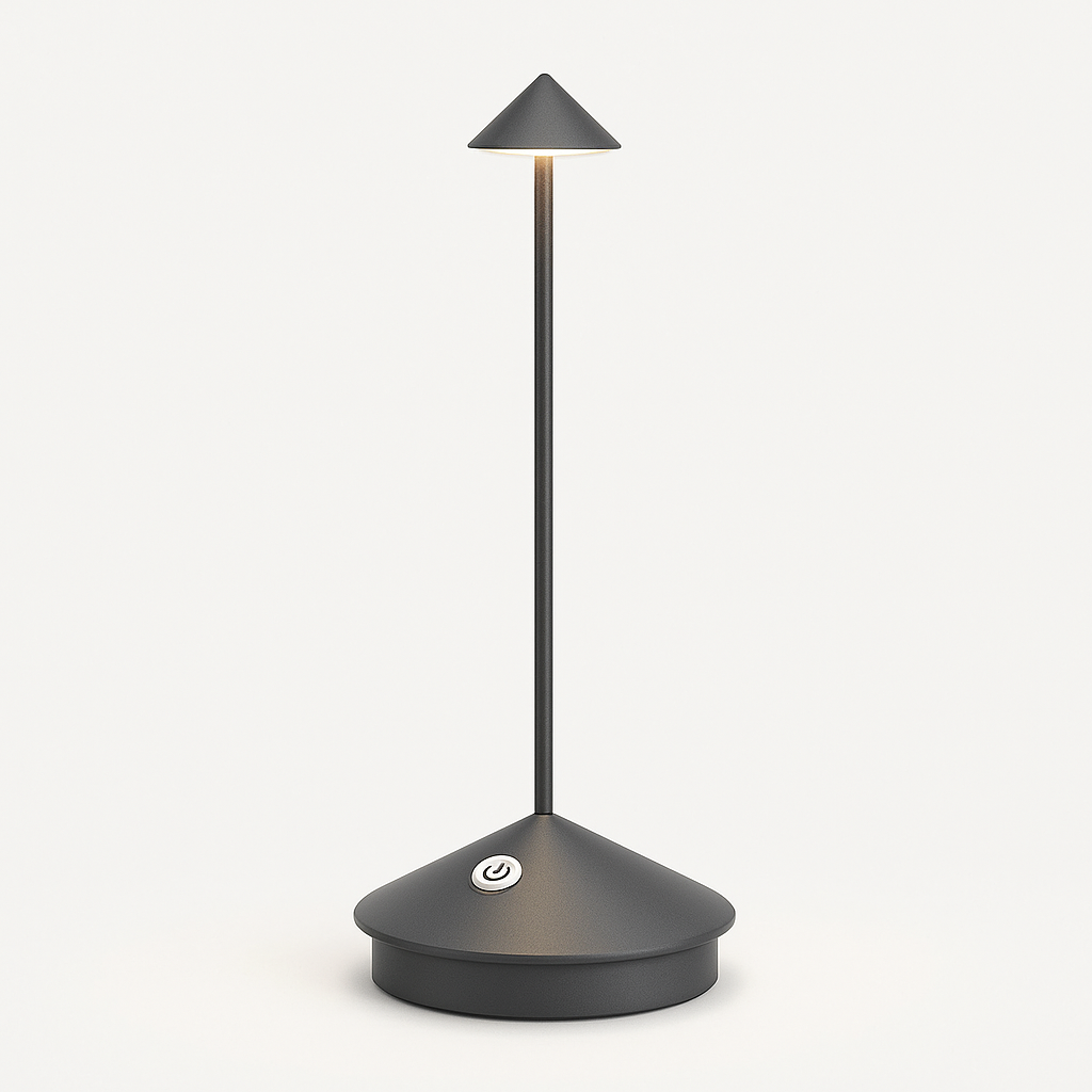 Minimalistische Dimbare Oplaadbare Tafellamp – Draadloze Waterdichte Verlichting voor Binnen en Buiten 9