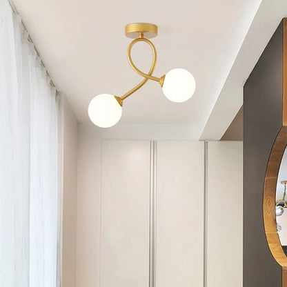 Minimalistische LED Plafondlamp van Glas voor Slaapkamer en Woonkamer – Elegante Plafonniere voor Moderne Interieurs 2