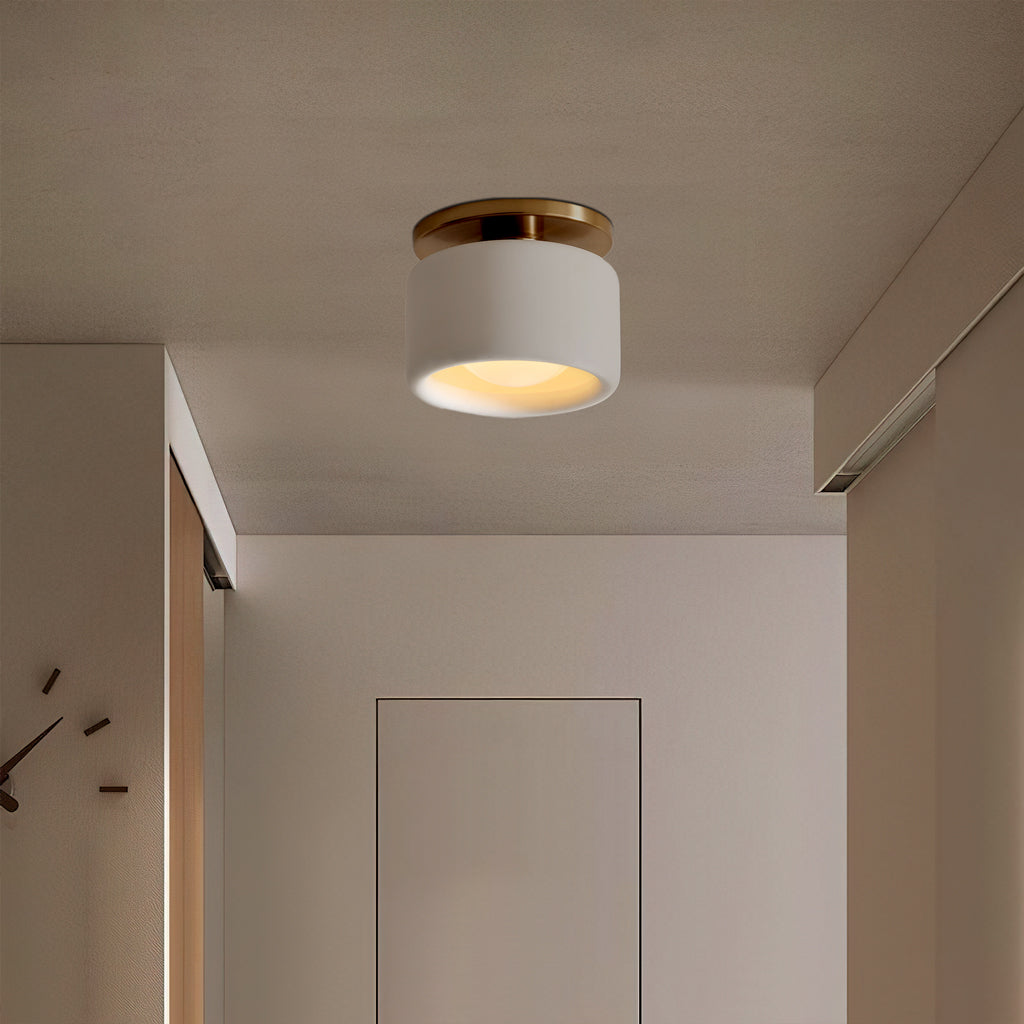 Minimalistische Plafondlamp van Porselein met LED Verlichting – Elegante Plafonniere voor Slaapkamer en Woonkamer 8