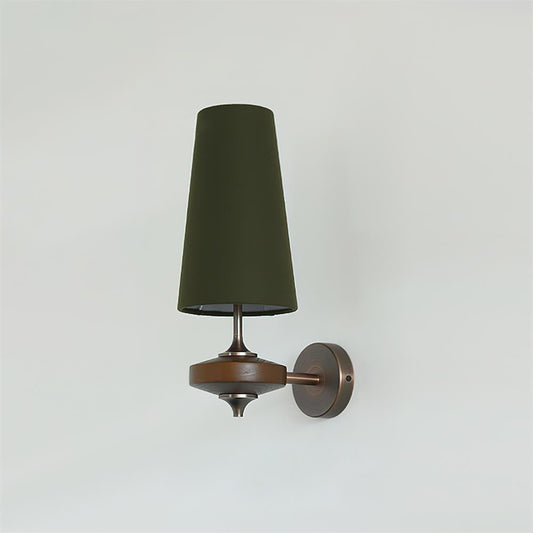 Minimalistische Wandlamp met Stoffen Kap in Groen, Rood of Wit – Sfeervolle Muurlamp voor Binnengebruik 0