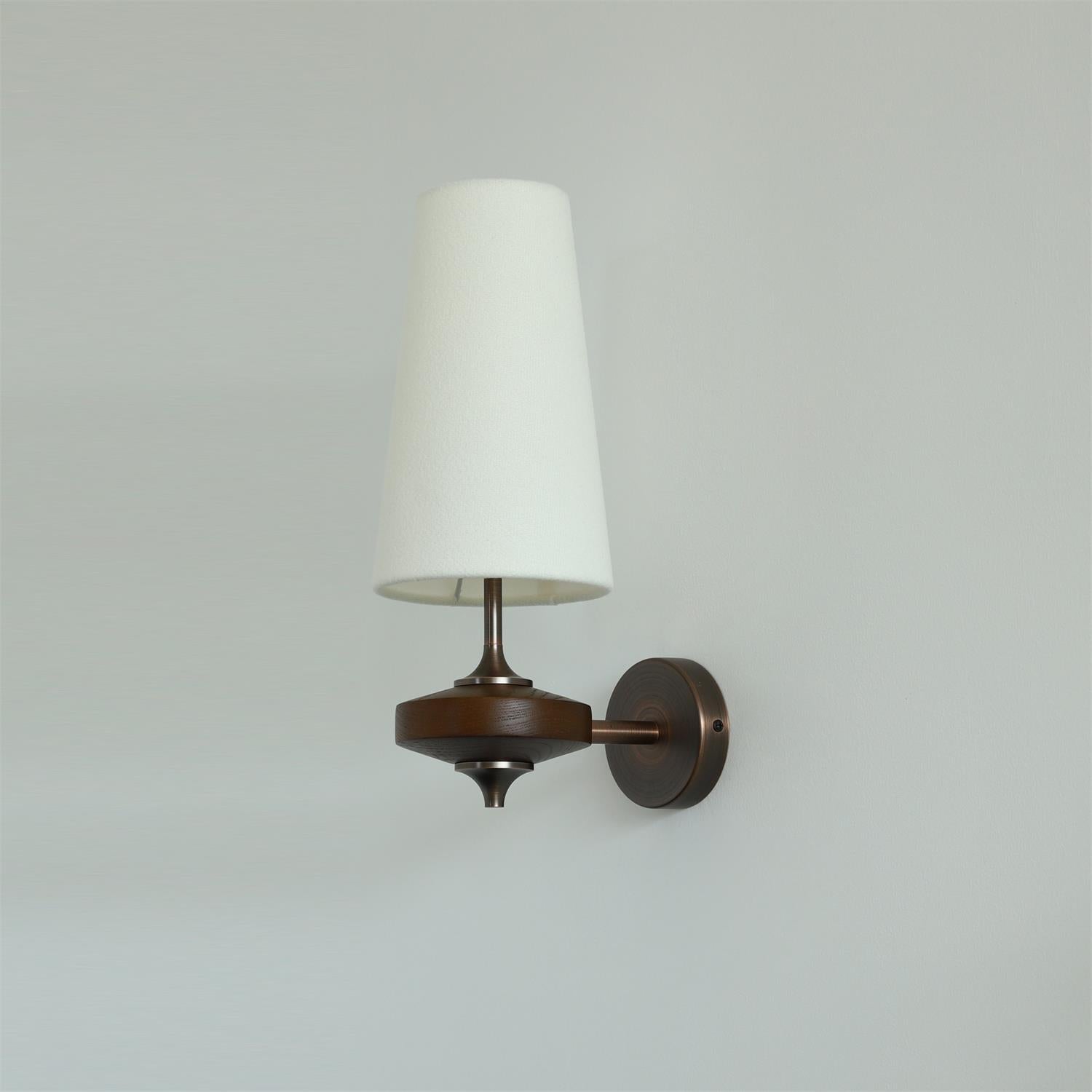 Minimalistische Wandlamp met Stoffen Kap in Groen, Rood of Wit – Sfeervolle Muurlamp voor Binnengebruik 5