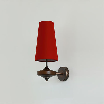 Minimalistische Wandlamp met Stoffen Kap in Groen, Rood of Wit – Sfeervolle Muurlamp voor Binnengebruik 6