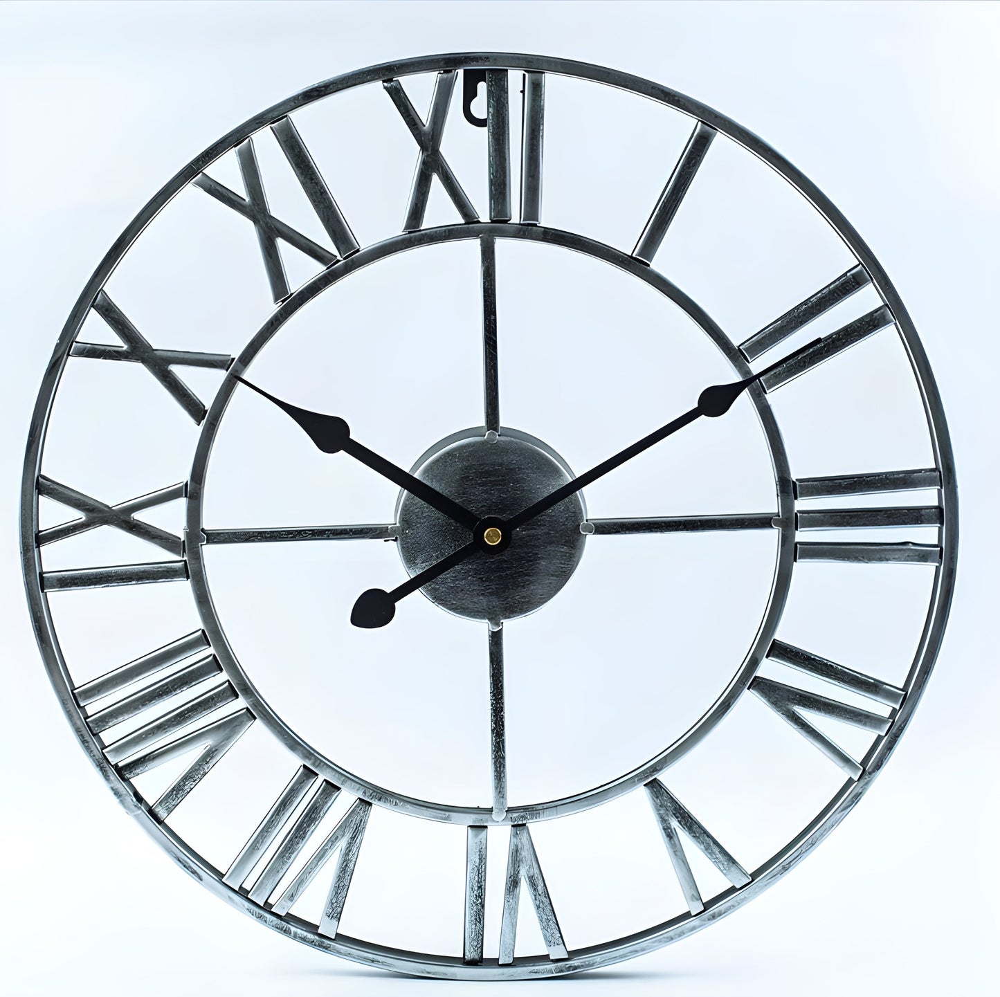 Moderne 3D Wandklok van Metaal met Antieke Stijl – 58 cm Koperkleurig 4