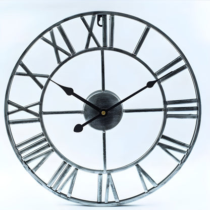 Moderne 3D Wandklok van Metaal met Antieke Stijl – 58 cm Koperkleurig 4