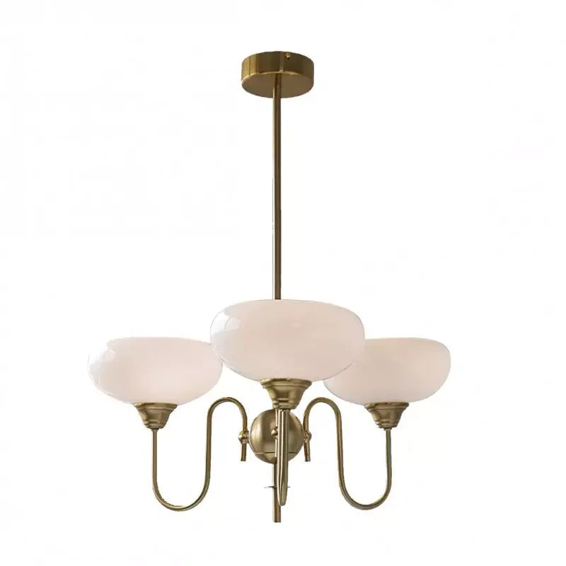 Moderne Crème Witte Plafondlamp – Bubble Glas Plafonniere voor Slaapkamer en Woonkamer, LED Geschikt 0