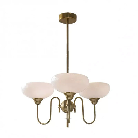 Moderne Crème Witte Plafondlamp – Bubble Glas Plafonniere voor Slaapkamer en Woonkamer, LED Geschikt 0