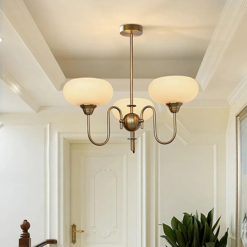 Moderne Crème Witte Plafondlamp – Bubble Glas Plafonniere voor Slaapkamer en Woonkamer, LED Geschikt 1