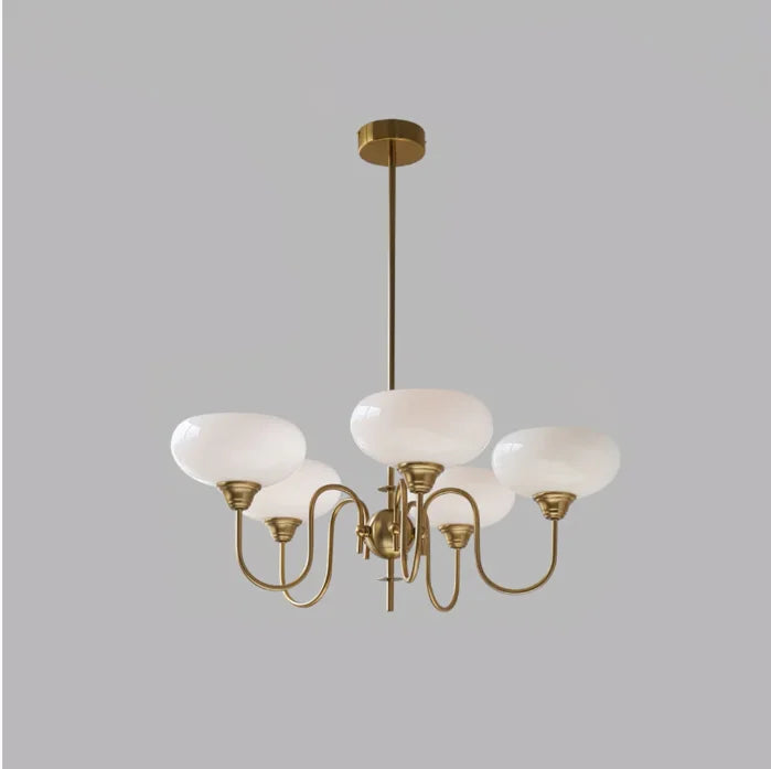 Moderne Crème Witte Plafondlamp – Bubble Glas Plafonniere voor Slaapkamer en Woonkamer, LED Geschikt 11