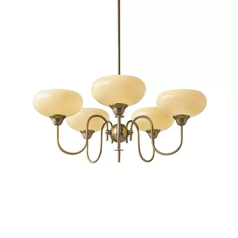 Moderne Crème Witte Plafondlamp – Bubble Glas Plafonniere voor Slaapkamer en Woonkamer, LED Geschikt 13