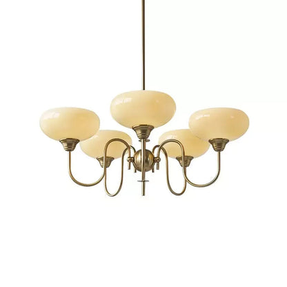 Moderne Crème Witte Plafondlamp – Bubble Glas Plafonniere voor Slaapkamer en Woonkamer, LED Geschikt 13