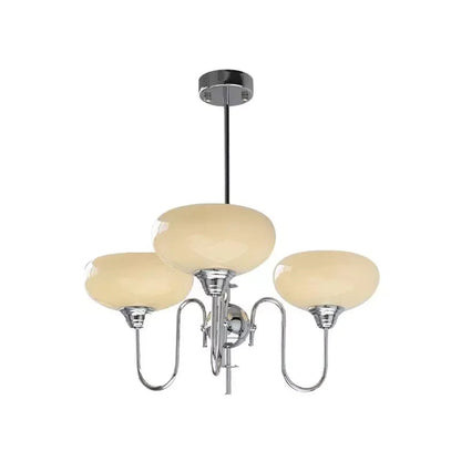 Moderne Crème Witte Plafondlamp – Bubble Glas Plafonniere voor Slaapkamer en Woonkamer, LED Geschikt 14