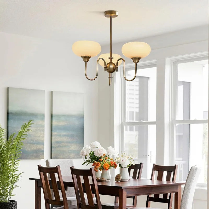 Moderne Crème Witte Plafondlamp – Bubble Glas Plafonniere voor Slaapkamer en Woonkamer, LED Geschikt 4