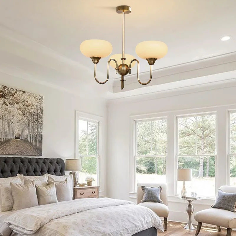 Moderne Crème Witte Plafondlamp – Bubble Glas Plafonniere voor Slaapkamer en Woonkamer, LED Geschikt 5