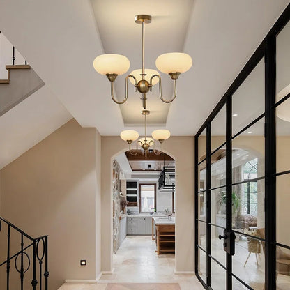 Moderne Crème Witte Plafondlamp – Bubble Glas Plafonniere voor Slaapkamer en Woonkamer, LED Geschikt 8