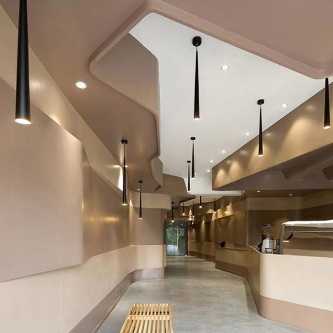 Moderne Dimbare LED-pendellamp van Aluminium – Kegelvormig Ontwerp voor Stijlvolle Verlichting 3