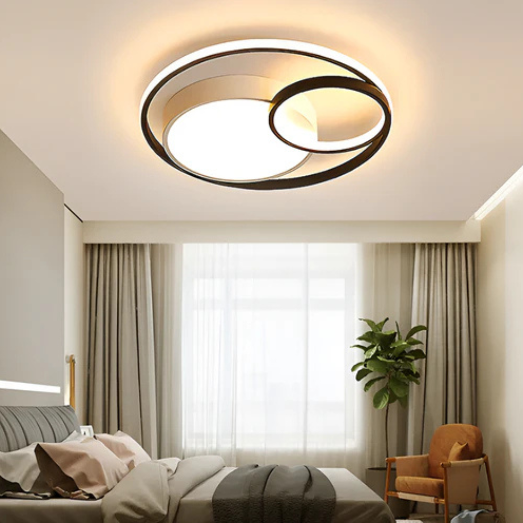 Moderne Dimbare LED Plafondlamp voor Woonkamer en Slaapkamer - Stijlvol Design, Energiezuinig en Aangename Verlichting 1