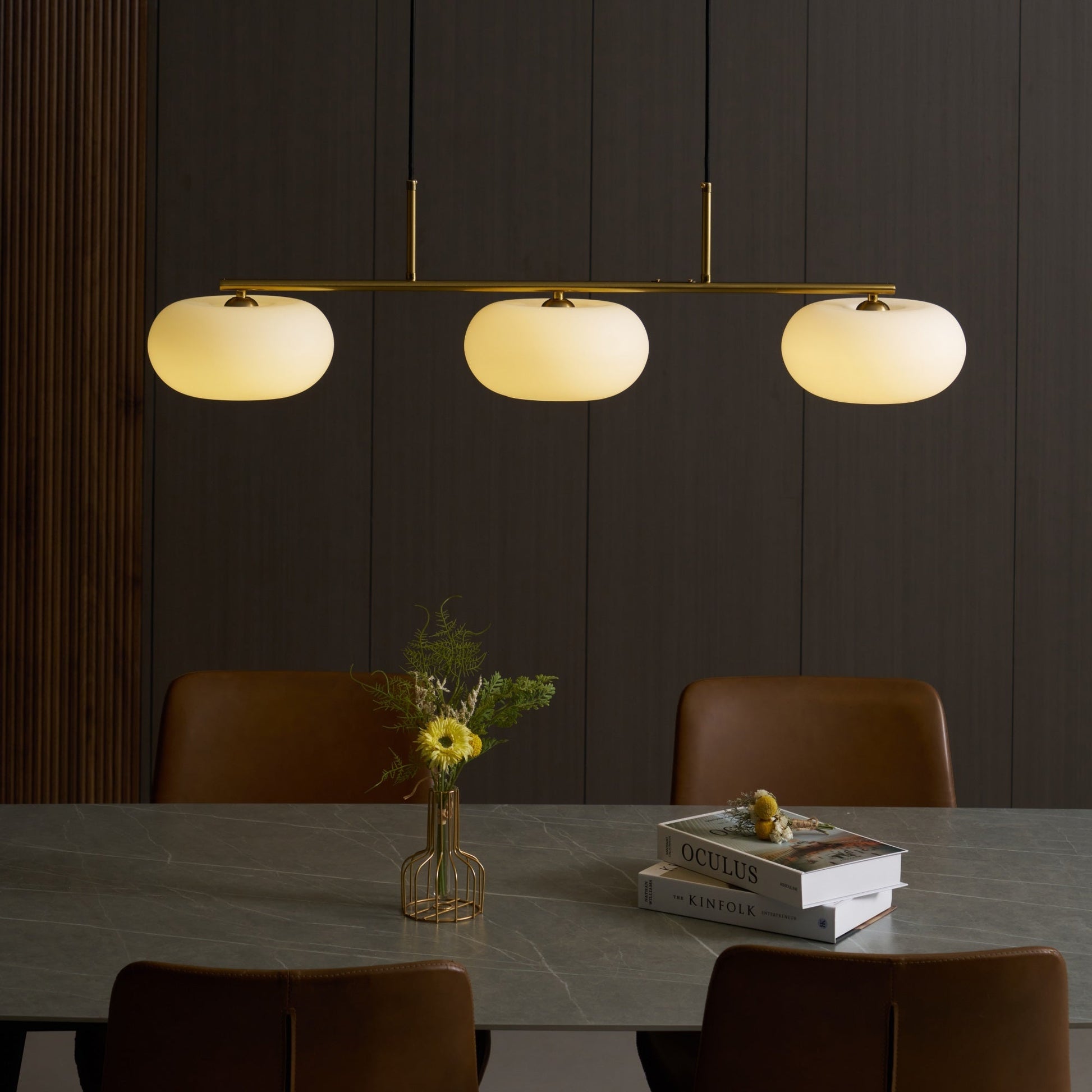 Moderne Driehoekige Hanglamp Gouden Afwerking – Verstelbare Hoogte voor Eettafel en Woonkamer Verlichting 6