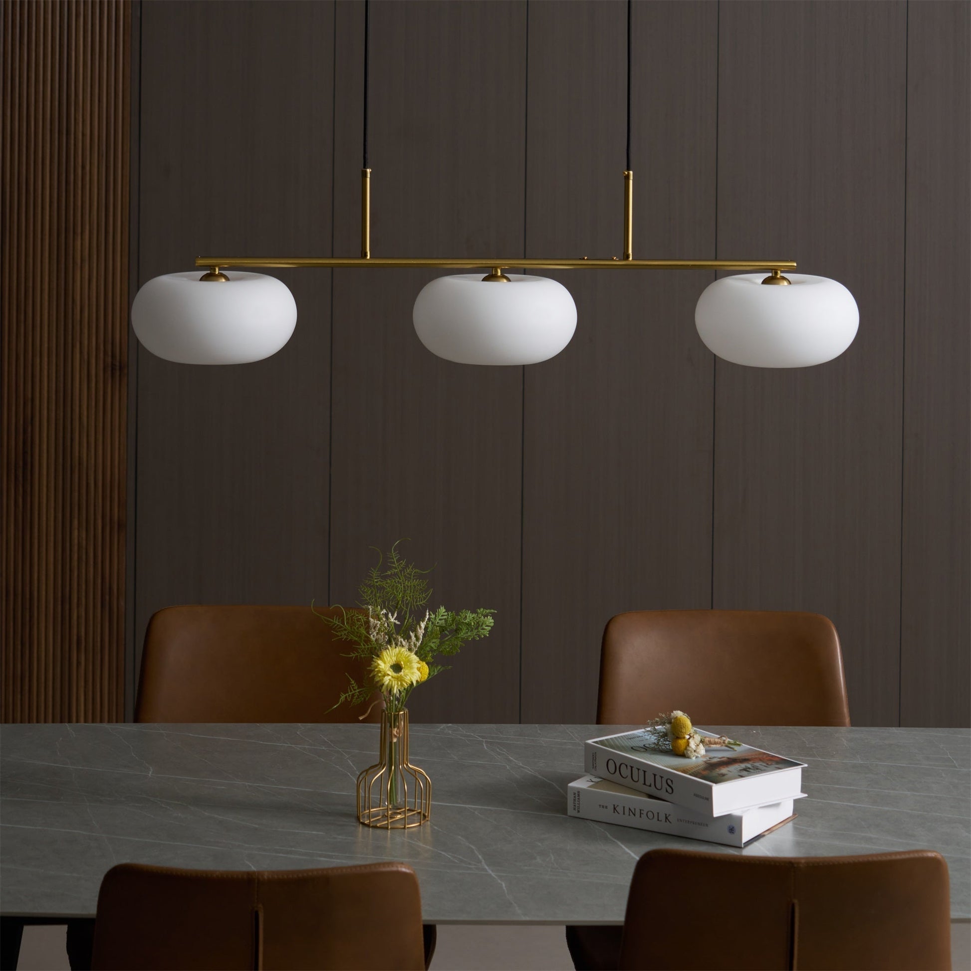Moderne Driehoekige Hanglamp Gouden Afwerking – Verstelbare Hoogte voor Eettafel en Woonkamer Verlichting 7