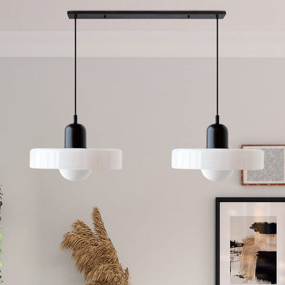 Moderne Dubbele Hanglamp van Glas met G9 Fitting voor Eettafel en Woonkamer - Zwart, 35 cm Diameter, Sfeervolle Verlichting 15