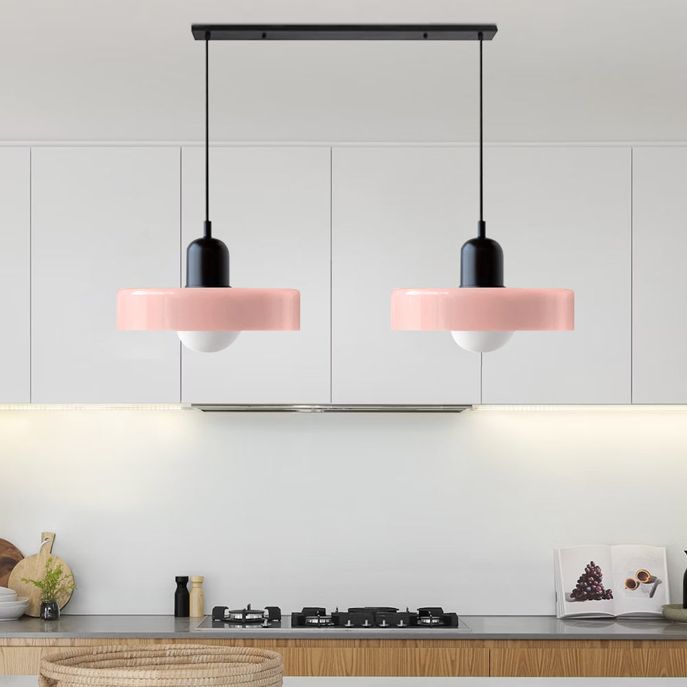 Moderne Dubbele Hanglamp van Glas met G9 Fitting voor Eettafel en Woonkamer - Zwart, 35 cm Diameter, Sfeervolle Verlichting 23