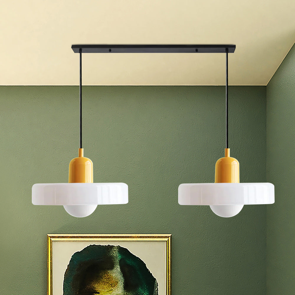 Moderne Dubbele Hanglamp van Glas met G9 Fitting voor Eettafel en Woonkamer - Zwart, 35 cm Diameter, Sfeervolle Verlichting 30