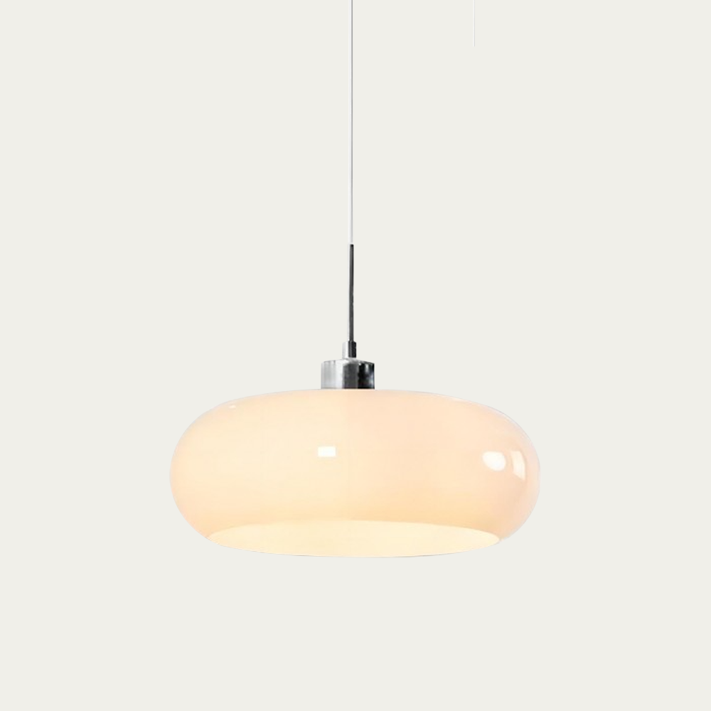 Moderne Glazen Hanglamp voor Eettafel en Woonkamer – Verstelbare Hoogte, Stijlvol Bauhaus Design 0