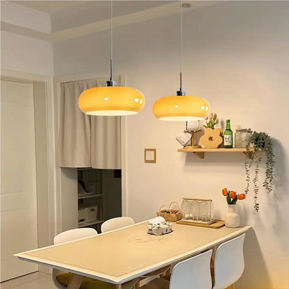 Moderne Glazen Hanglamp voor Eettafel en Woonkamer – Verstelbare Hoogte, Stijlvol Bauhaus Design 3