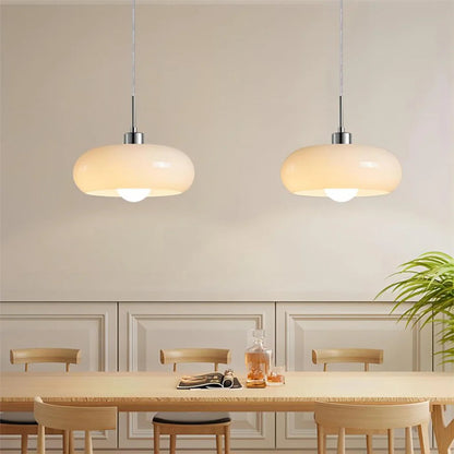 Moderne Glazen Hanglamp voor Eettafel en Woonkamer – Verstelbare Hoogte, Stijlvol Bauhaus Design 4
