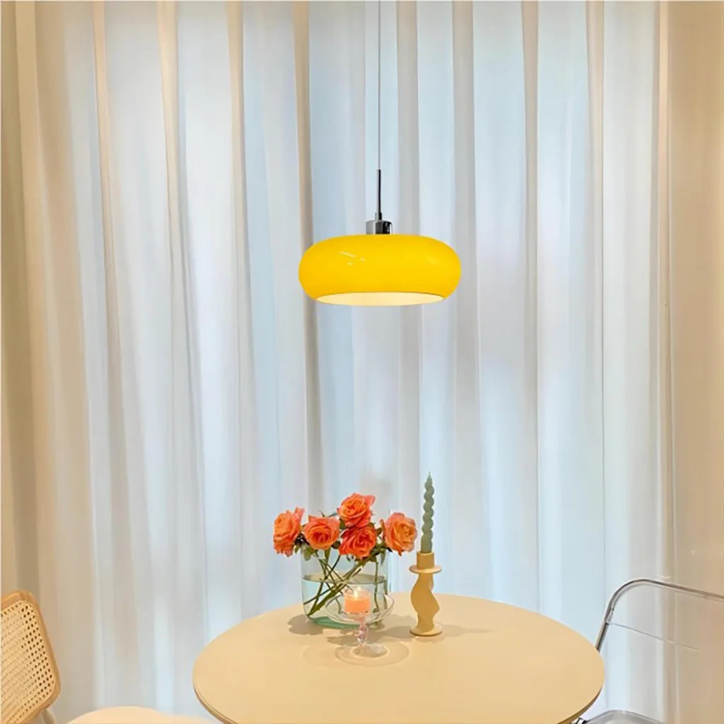 Moderne Glazen Hanglamp voor Eettafel en Woonkamer – Verstelbare Hoogte, Stijlvol Bauhaus Design 6