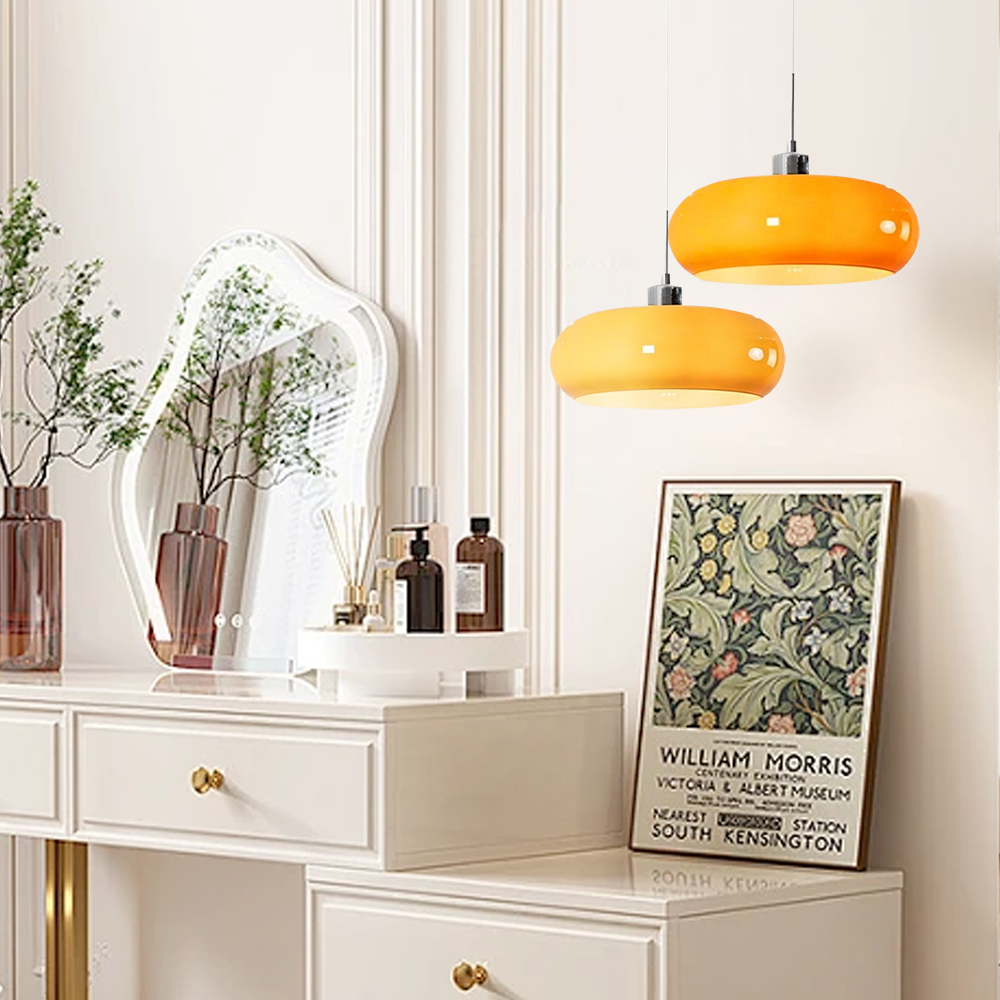 Moderne Glazen Hanglamp voor Eettafel en Woonkamer – Verstelbare Hoogte, Stijlvol Bauhaus Design 8