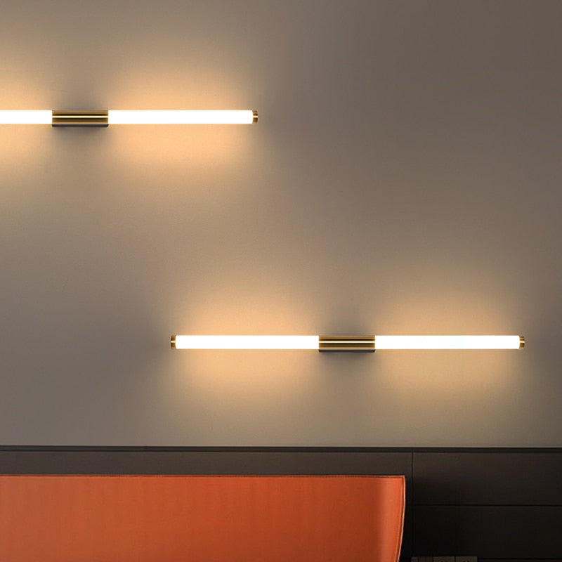 Moderne Goudkleurige Wandlamp LED in Staafvorm voor Slaapkamer en Woonkamer – Minimalistisch Muurlamp Design 2