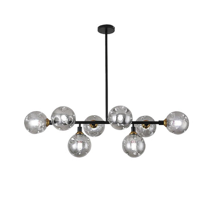 Moderne Hanglamp Zwart met Glazen Kappen voor Eettafel en Woonkamer – Stijlvolle Verlichting voor Elke Ruimte 1