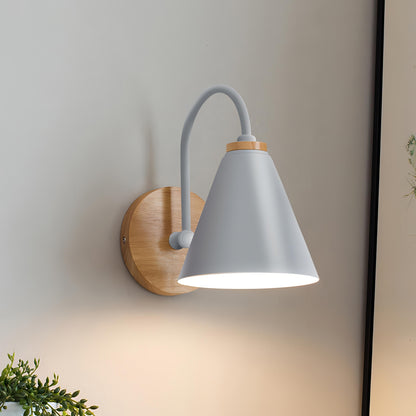 Moderne Houten Wandlamp met Scandinavisch Design – Elegante Muurlamp voor Binnen Verlichting 1