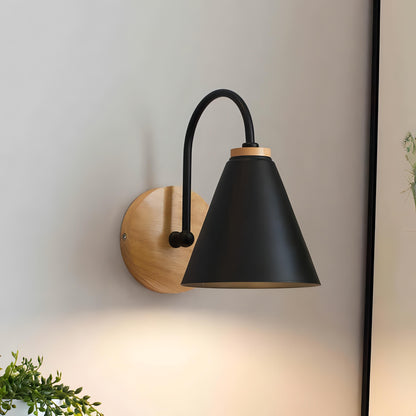 Moderne Houten Wandlamp met Scandinavisch Design – Elegante Muurlamp voor Binnen Verlichting 2