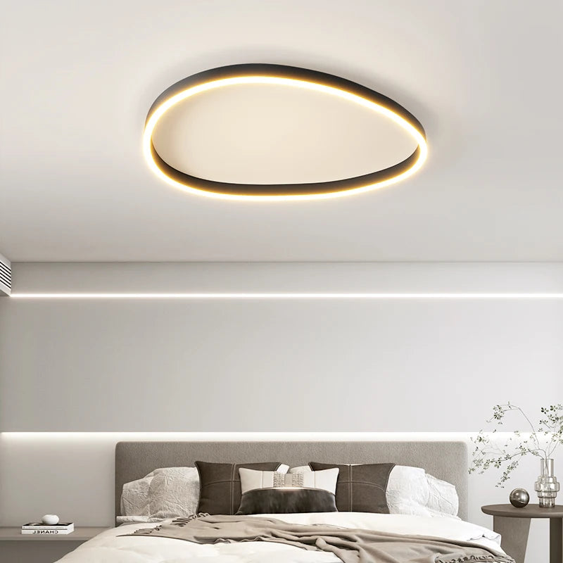 Moderne LED Plafondlamp 50 cm Wit – Elegante Plafondlamp voor Slaapkamer en Woonkamer met Energiezuinige Verlichting 6