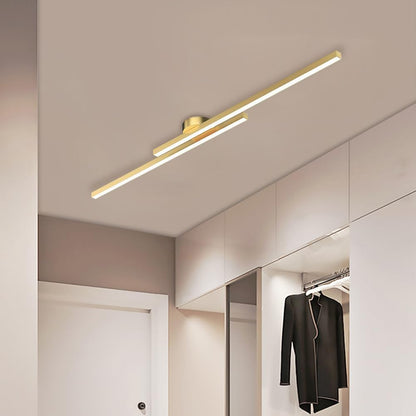 Moderne LED Plafondlamp Zwart met Semi-Inbouw Design voor Slaapkamer en Woonkamer – Verkrijgbaar in 60 cm, 120 cm en 150 cm 11
