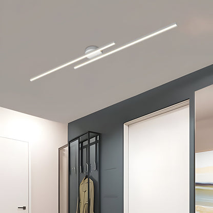 Moderne LED Plafondlamp Zwart met Semi-Inbouw Design voor Slaapkamer en Woonkamer – Verkrijgbaar in 60 cm, 120 cm en 150 cm 12