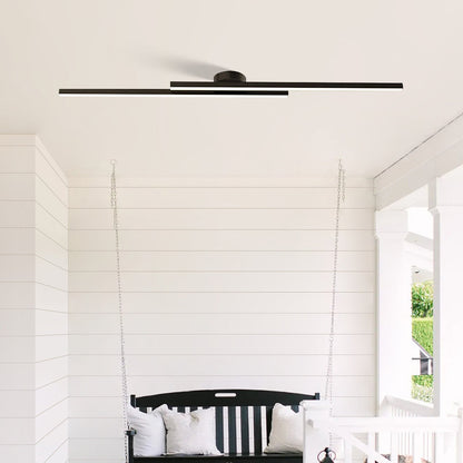 Moderne LED Plafondlamp Zwart met Semi-Inbouw Design voor Slaapkamer en Woonkamer – Verkrijgbaar in 60 cm, 120 cm en 150 cm 3