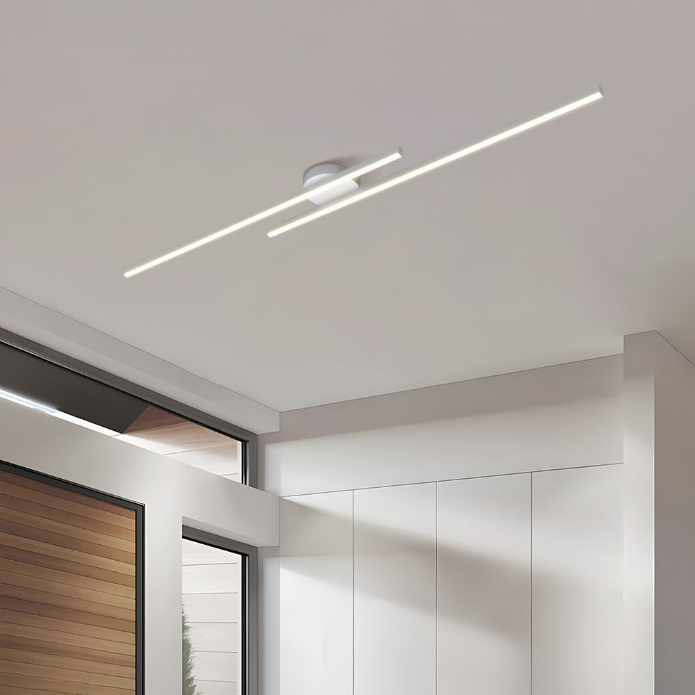 Moderne LED Plafondlamp Zwart met Semi-Inbouw Design voor Slaapkamer en Woonkamer – Verkrijgbaar in 60 cm, 120 cm en 150 cm 9