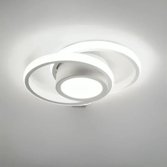 Moderne LED Plafondlamp met Dubbel Ring Design – Energiezuinig en Stijlvol voor Slaapkamer en Woonkamer 0