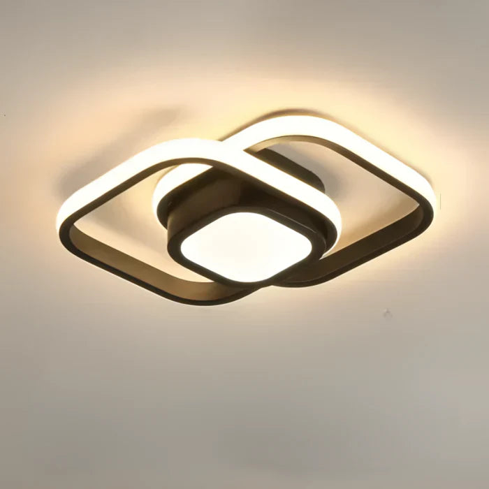 Moderne LED Plafondlamp met Dubbel Ring Design – Energiezuinig en Stijlvol voor Slaapkamer en Woonkamer 8