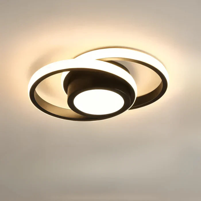 Moderne LED Plafondlamp met Dubbel Ring Design – Energiezuinig en Stijlvol voor Slaapkamer en Woonkamer 9