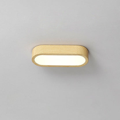 Moderne LED Plafondlamp met Houtnerf Design – Energiezuinige Plafonniere voor Slaapkamer en Woonkamer, 8W, 800 Lumen 10