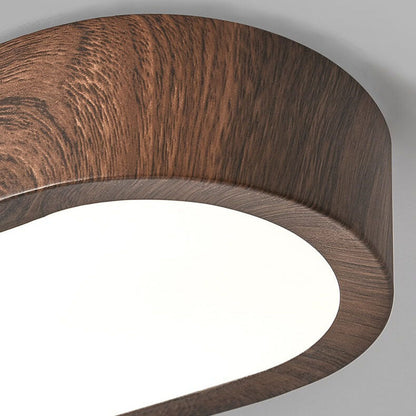 Moderne LED Plafondlamp met Houtnerf Design – Energiezuinige Plafonniere voor Slaapkamer en Woonkamer, 8W, 800 Lumen 7