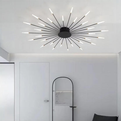 Moderne LED Plafondlamp met Spoetnik Ontwerp – 360 Graden Verlichting voor Hoge Plafonds 3